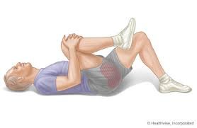 Knee-to-Chest Stretch for sciatica relief